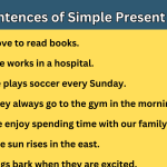 50 Sentences of Simple Present Tense